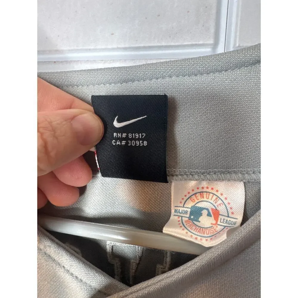Nike Yankees Jersey Youth Medium Johnson #41 MLB RN 81917 Button Down Vintage